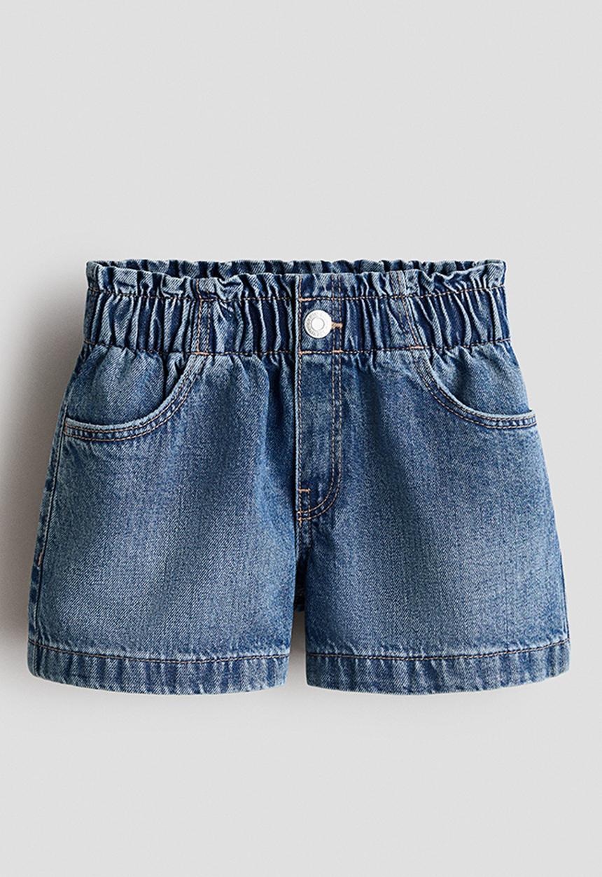 H&M - Loose fit denim shorts - denim blue
