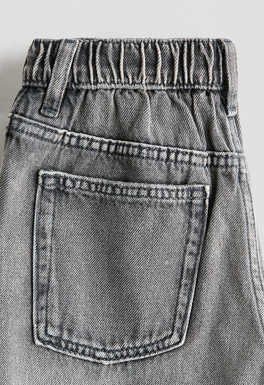 H&M - Regular fit printed  jeans - denim grey/minecraft