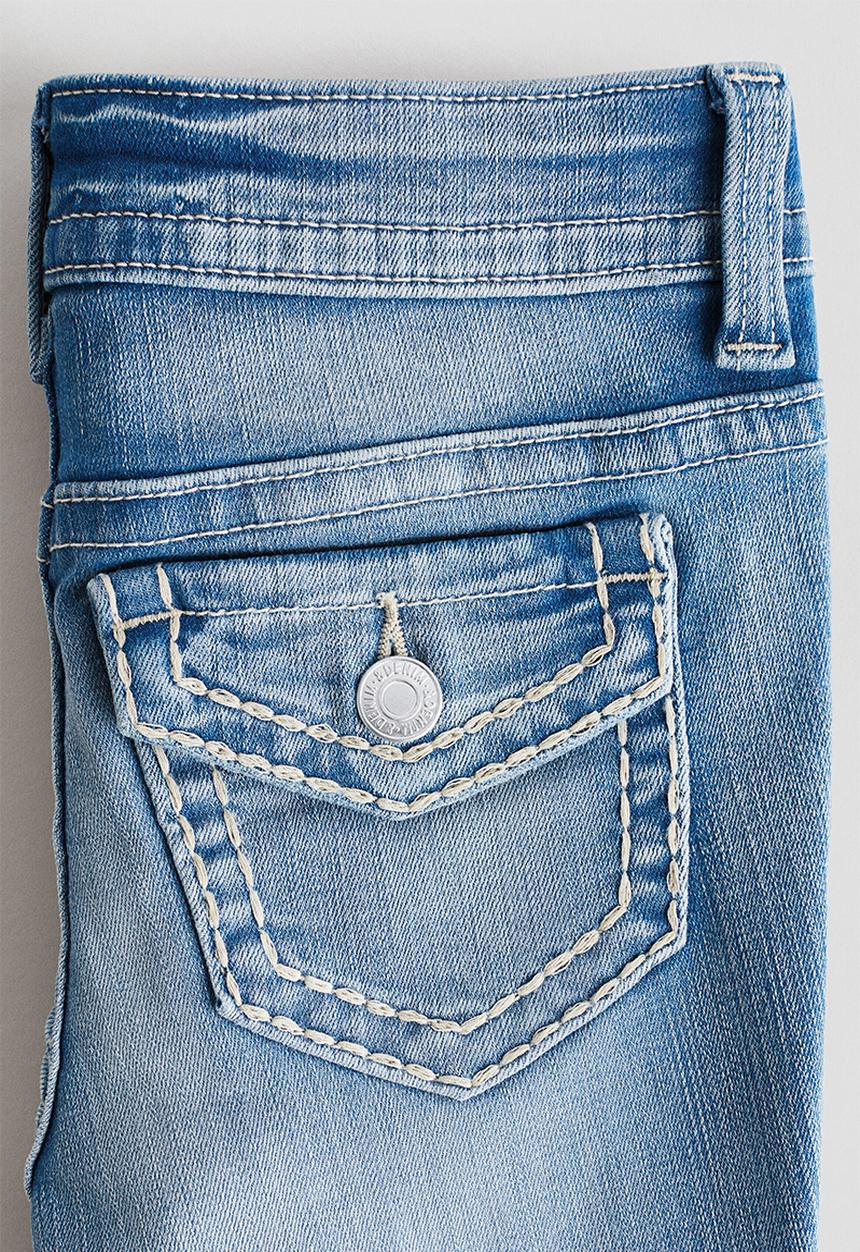 H&M - Skinny fit bootcut low jeans - denim blue