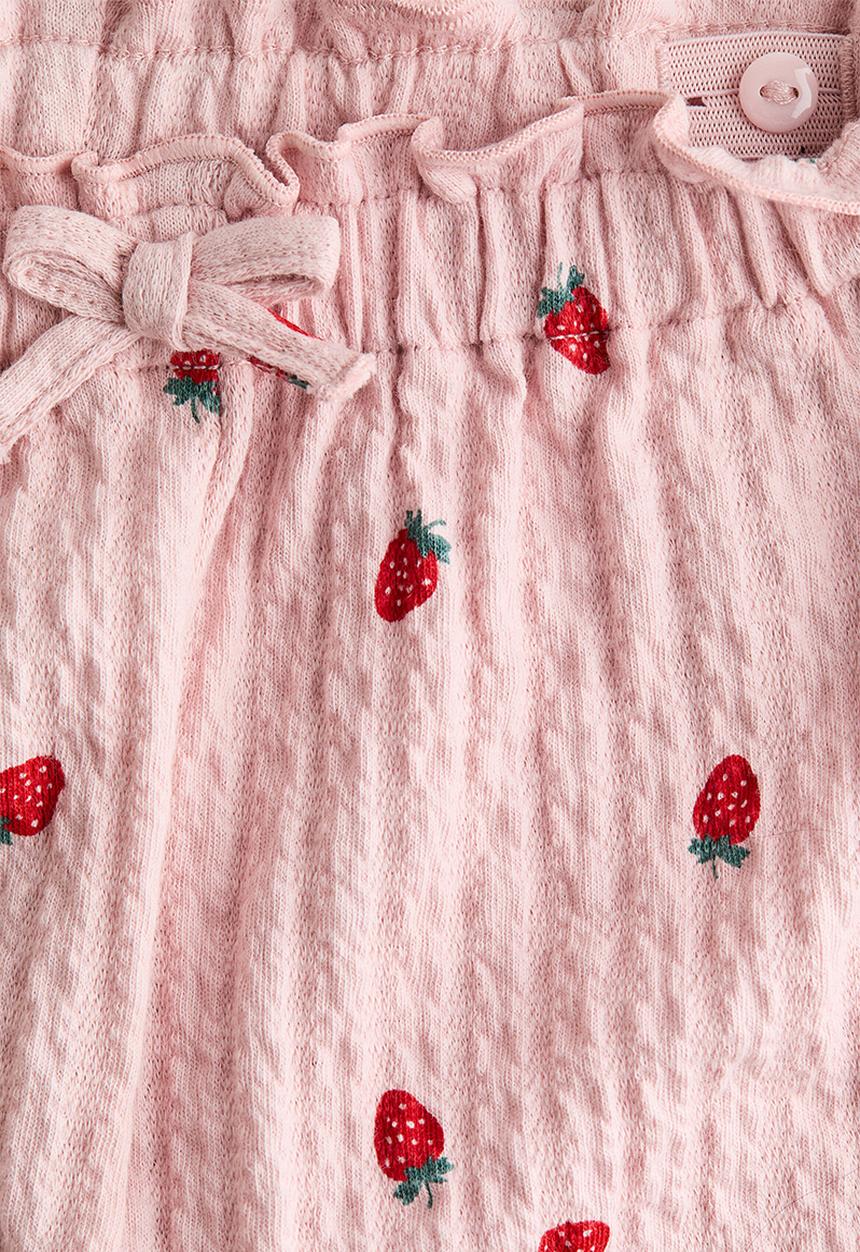 H&M - Textured jersey trousers - pink/strawberries
