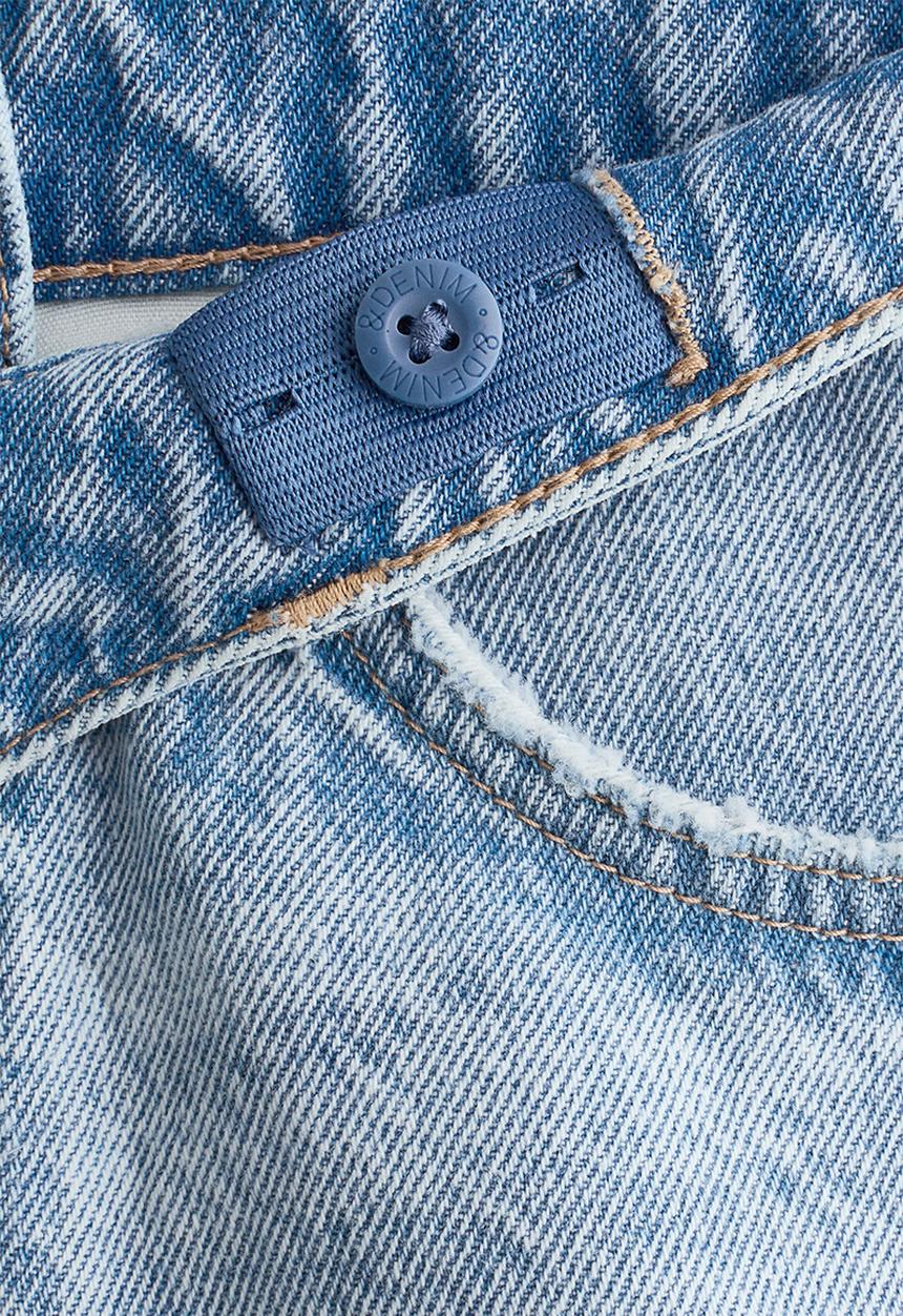 H&M - Relaxed fit denim shorts - light denim blue