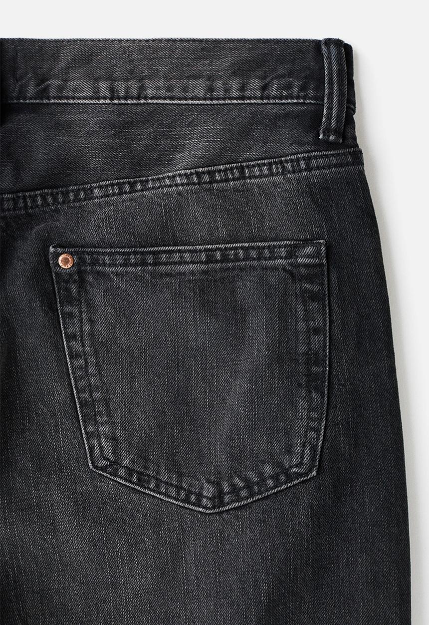 H&M - Relaxed bootcut jeans - washed black