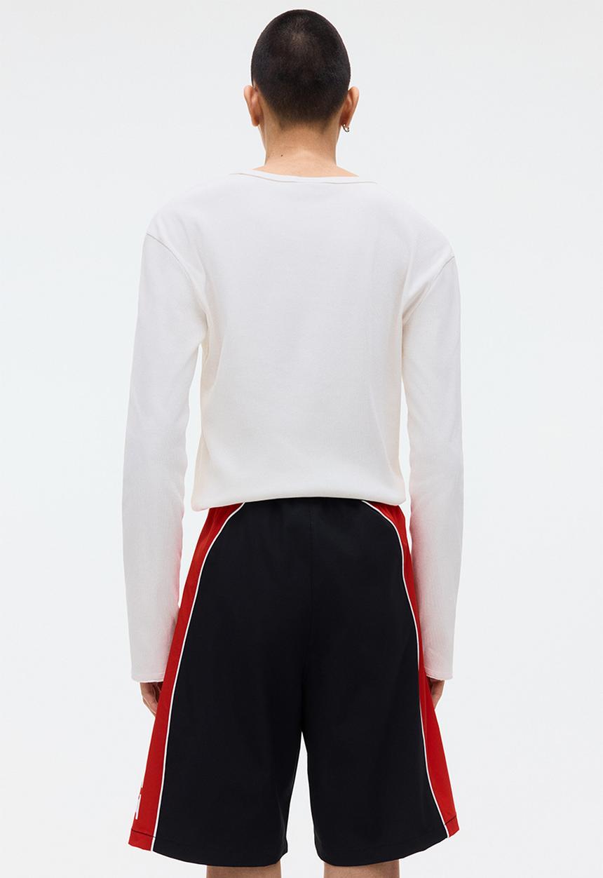 H&M - Loose fit printed shorts - black/honda