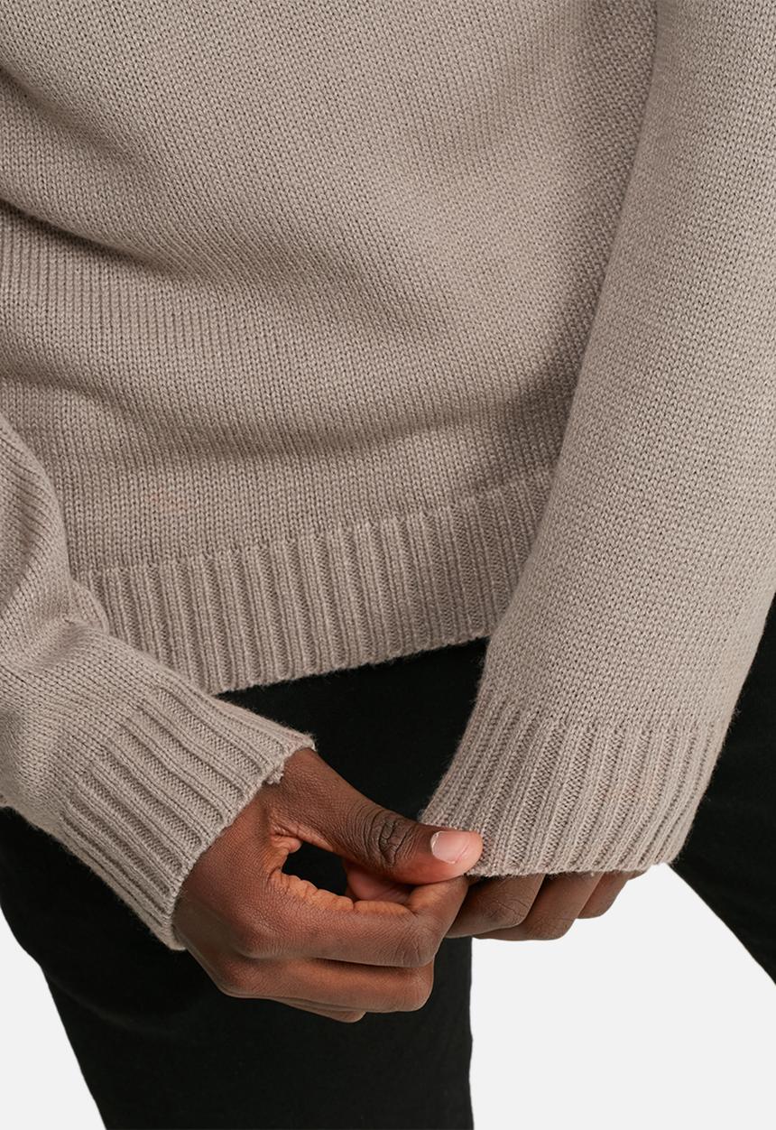 basicthread - High neck chunky knit