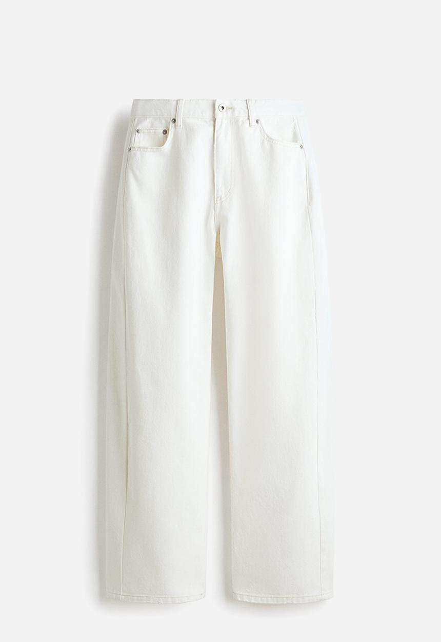 H&M - Barrel-leg jeans - white