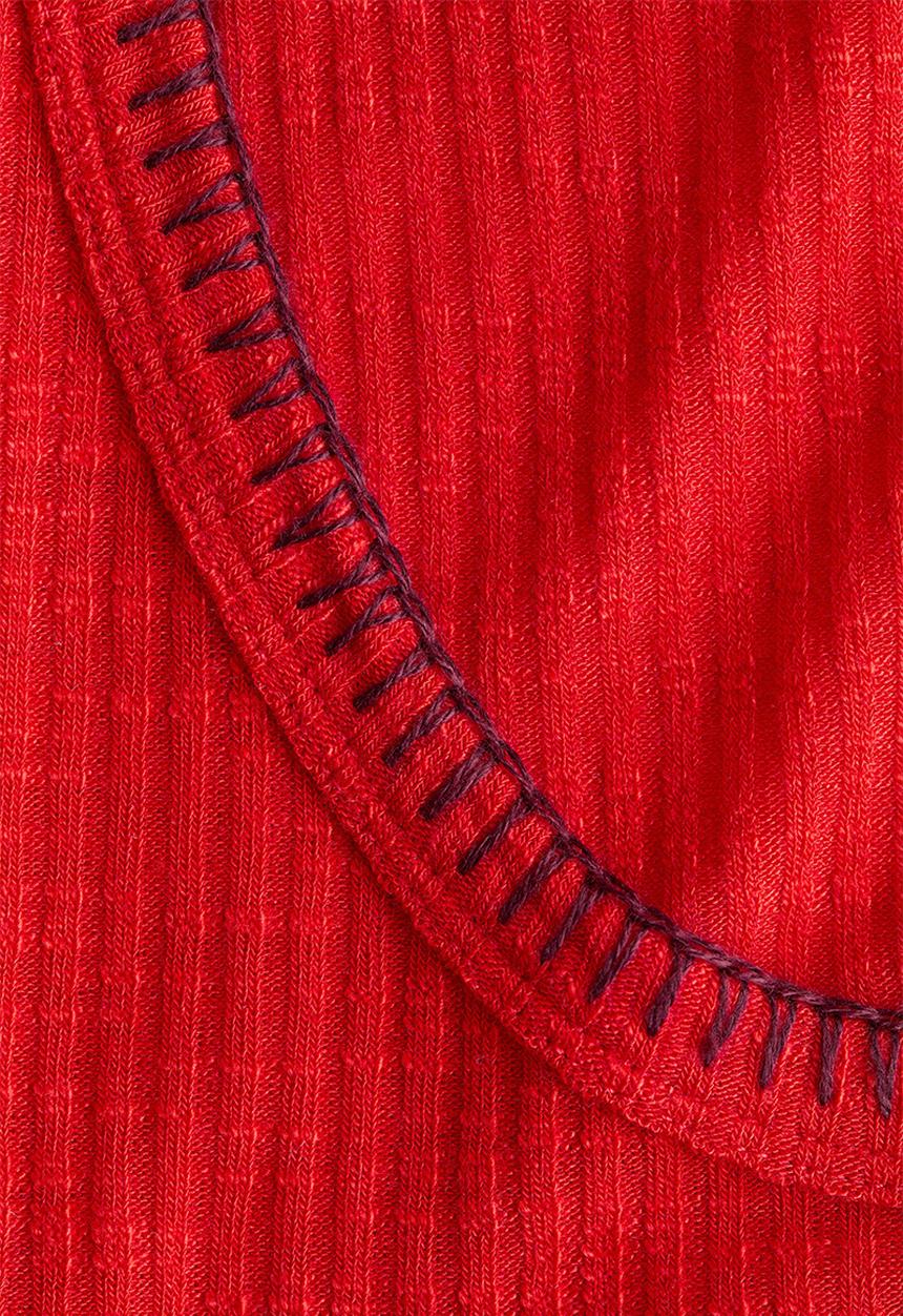 H&M - Rib-knit dress - red