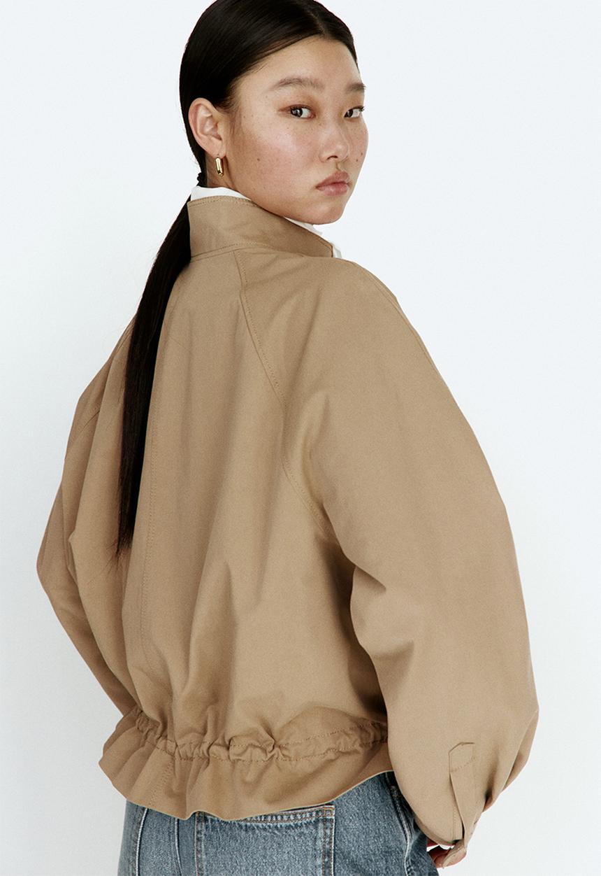 H&M - Cotton twill jacket - dark beige