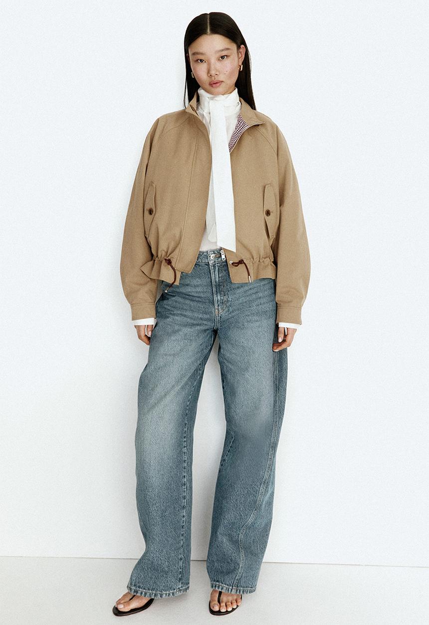 H&M - Cotton twill jacket - dark beige