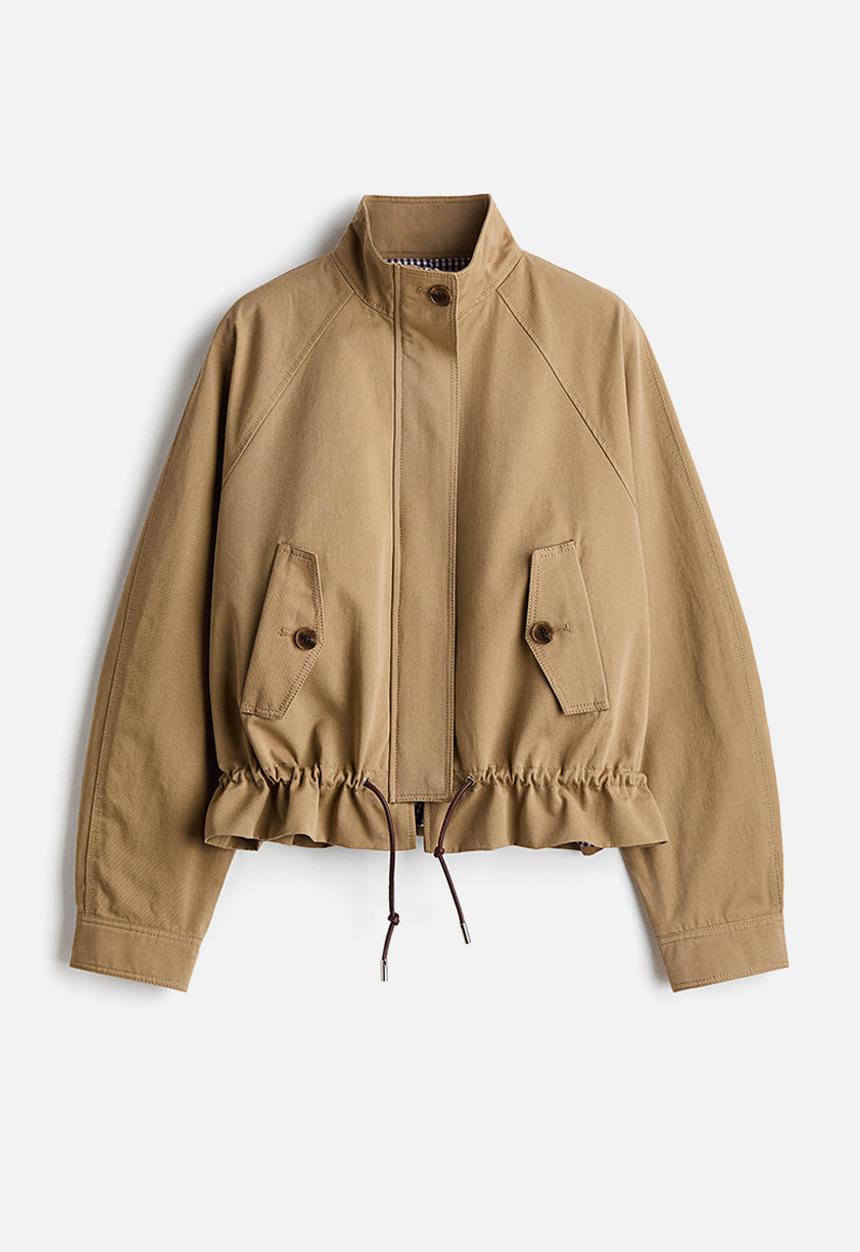 H&M - Cotton twill jacket - dark beige