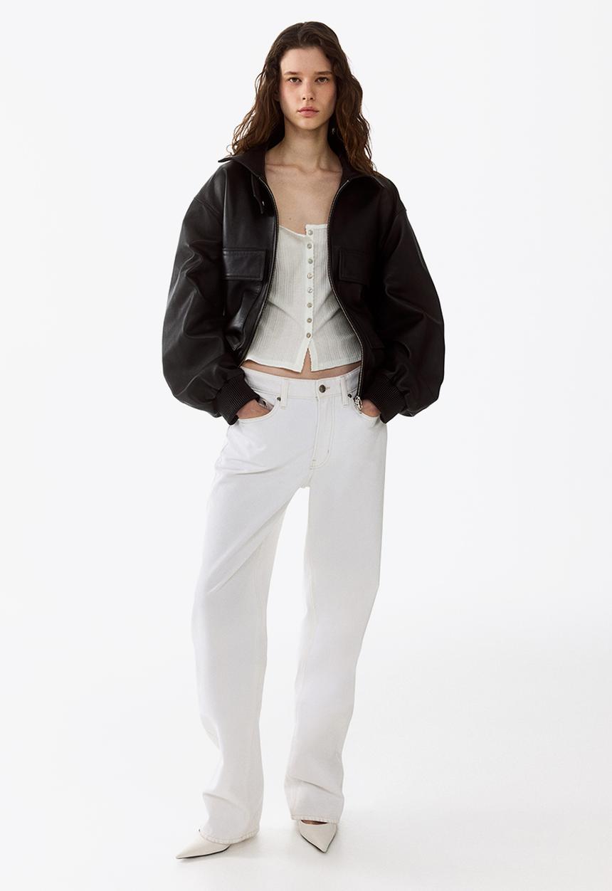 H&M - Pointelle-knit top - white