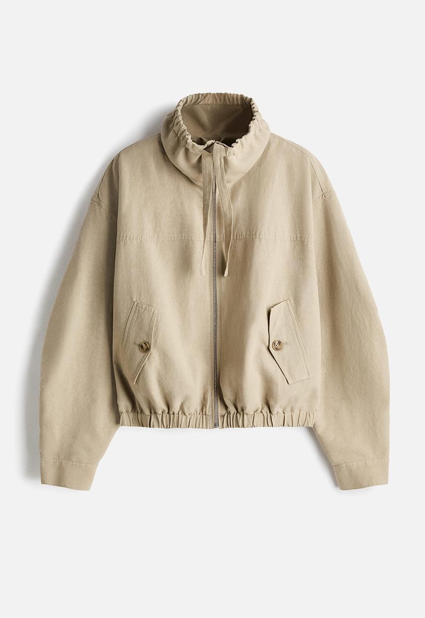 H&M - Linen-blend jacket - beige