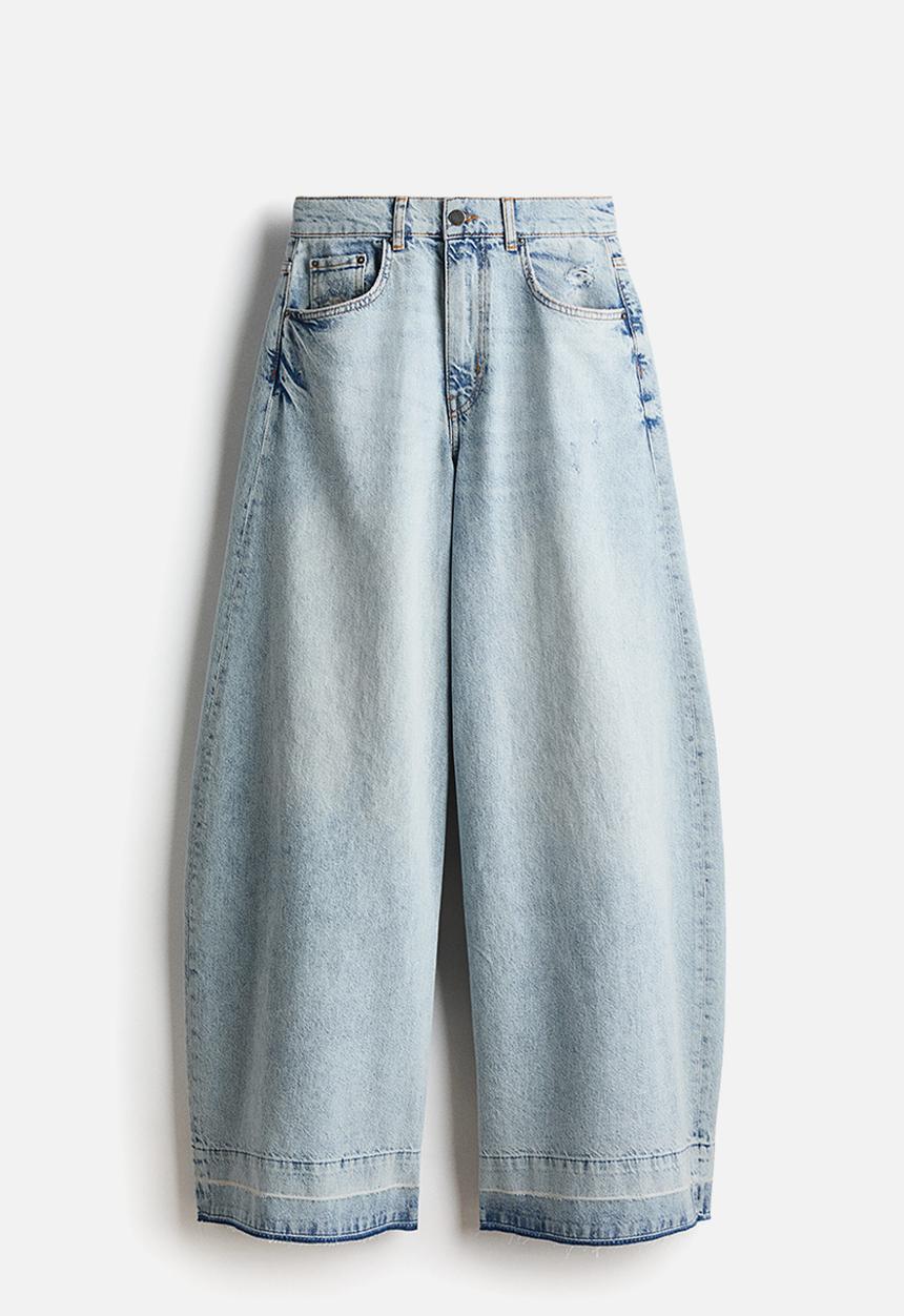 H&M - Wide-leg jeans - light denim blue