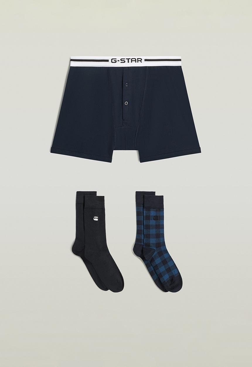 G-STAR - Boxer and sock set - black