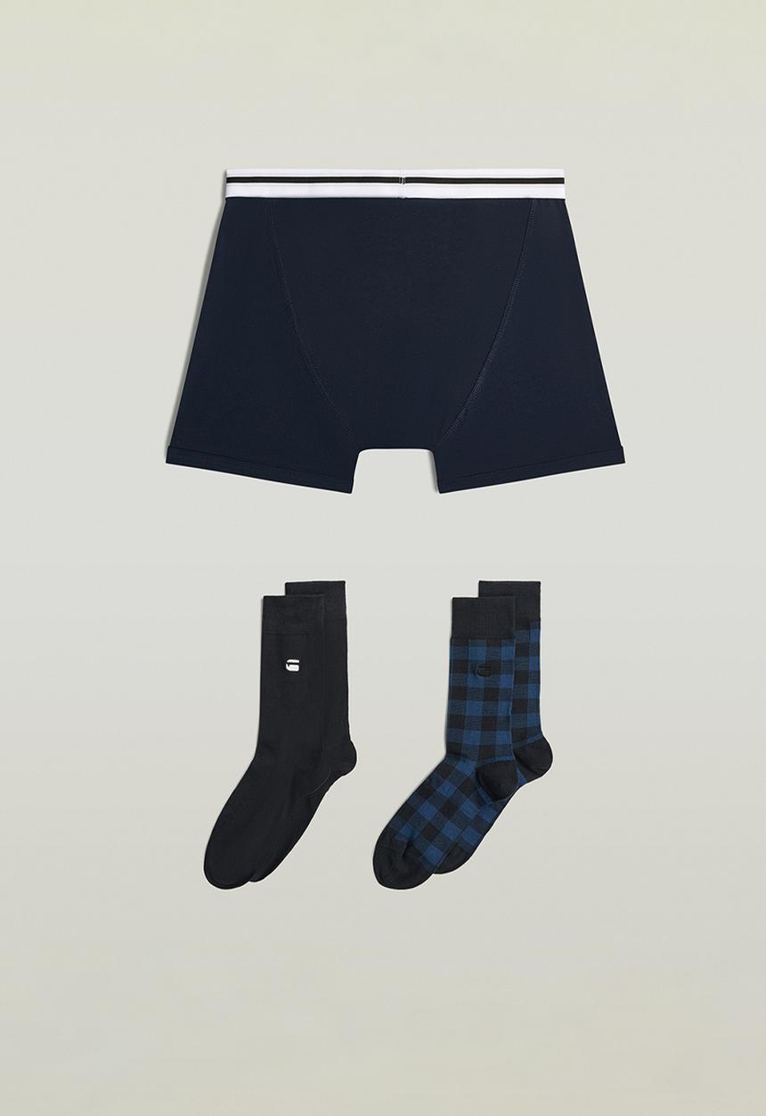 G-STAR - Boxer and sock set - black