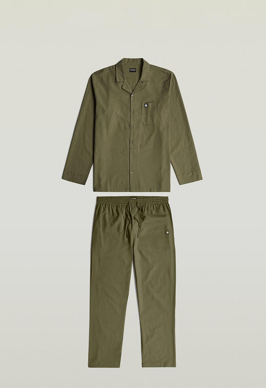 G-STAR - Tee s\s and pant set-Ivy Green