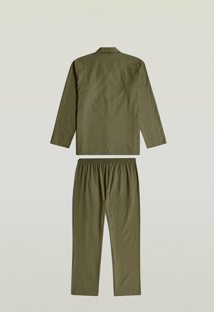 G-STAR - Tee s\s and pant set-Ivy Green