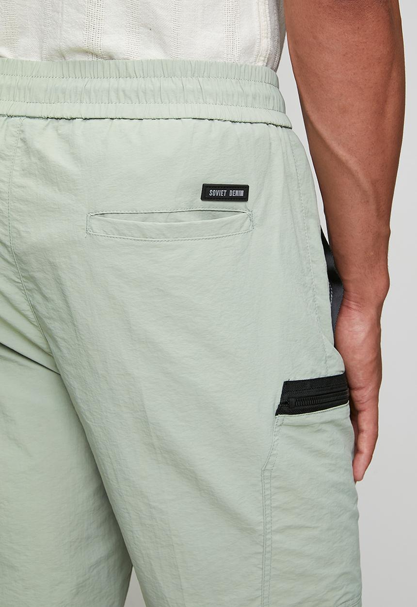 SOVIET - Nylon Shorts-Dark Sage