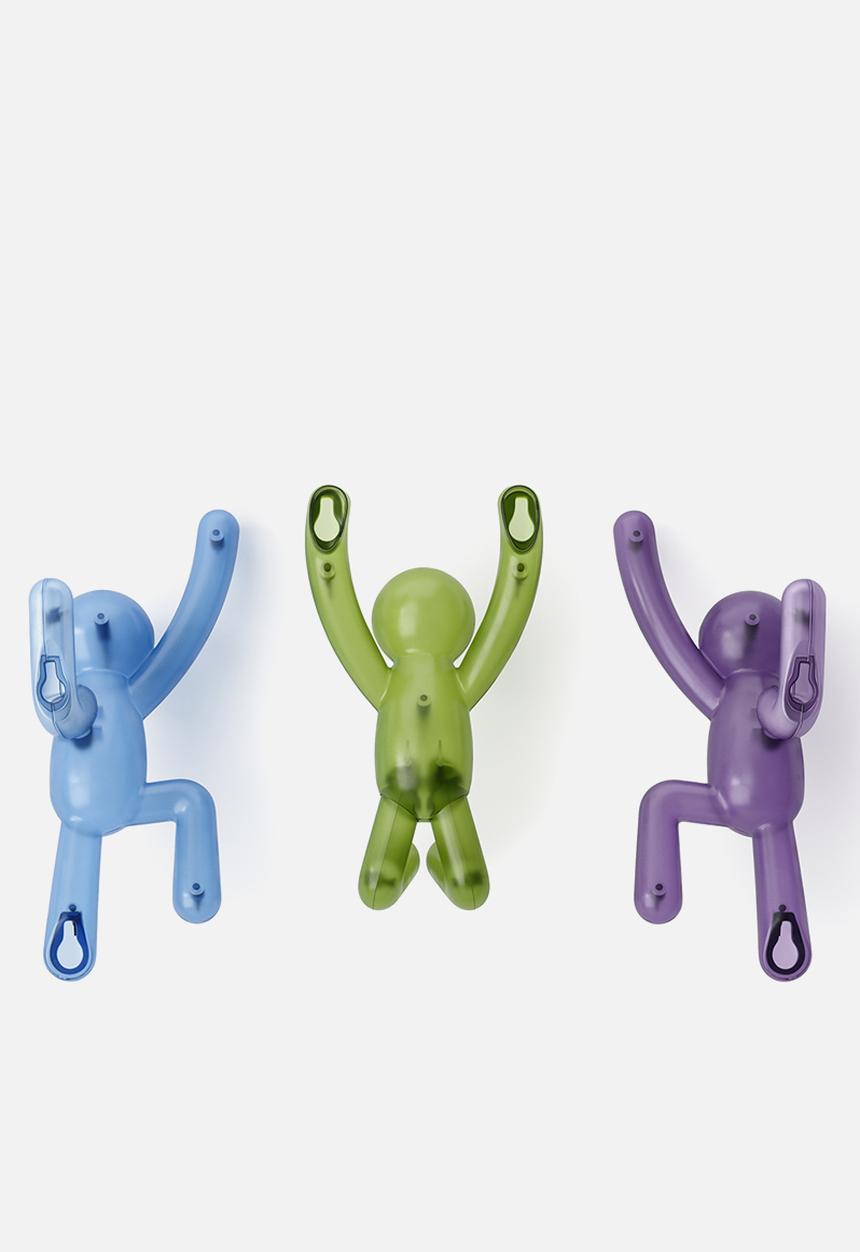 Umbra - Buddy Pin-Point Hook (3) Assorted Gem - Multi