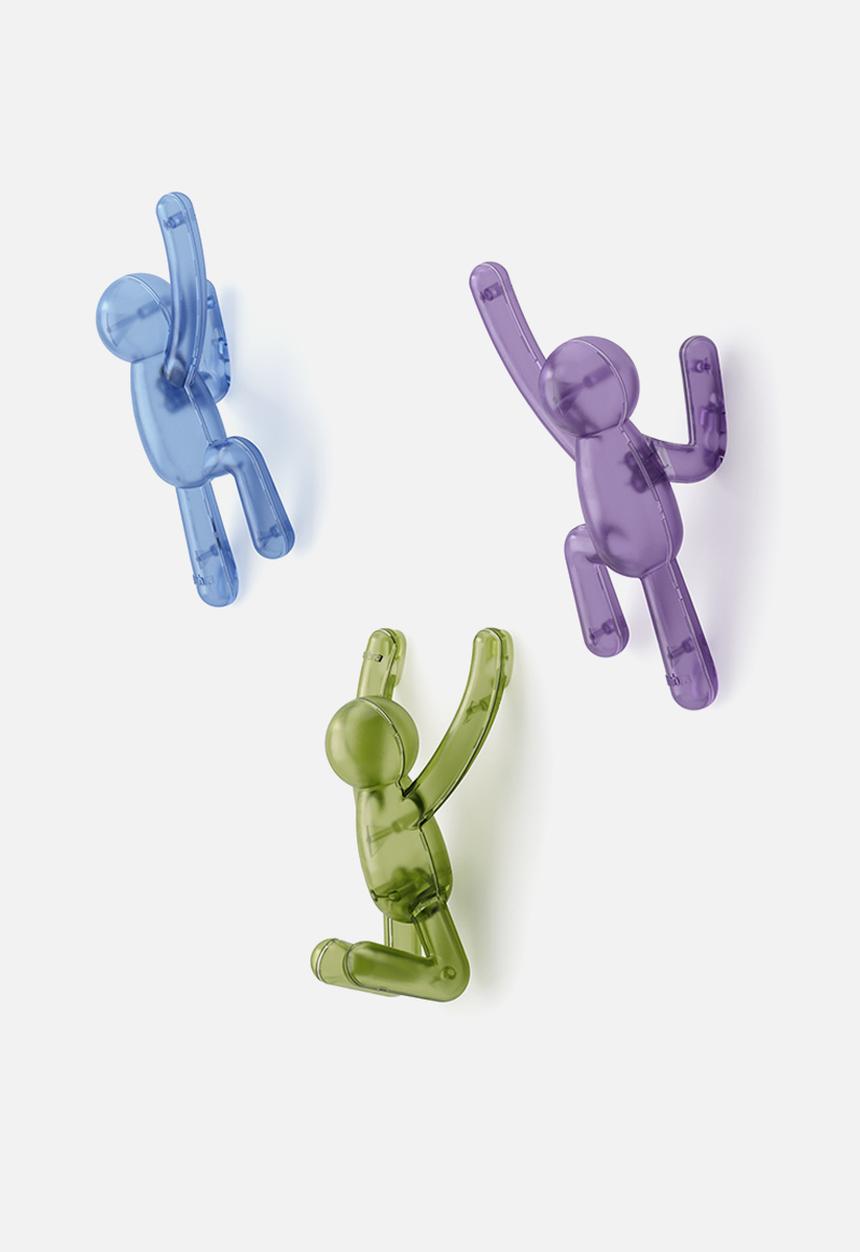 Umbra - Buddy Pin-Point Hook (3) Assorted Gem - Multi