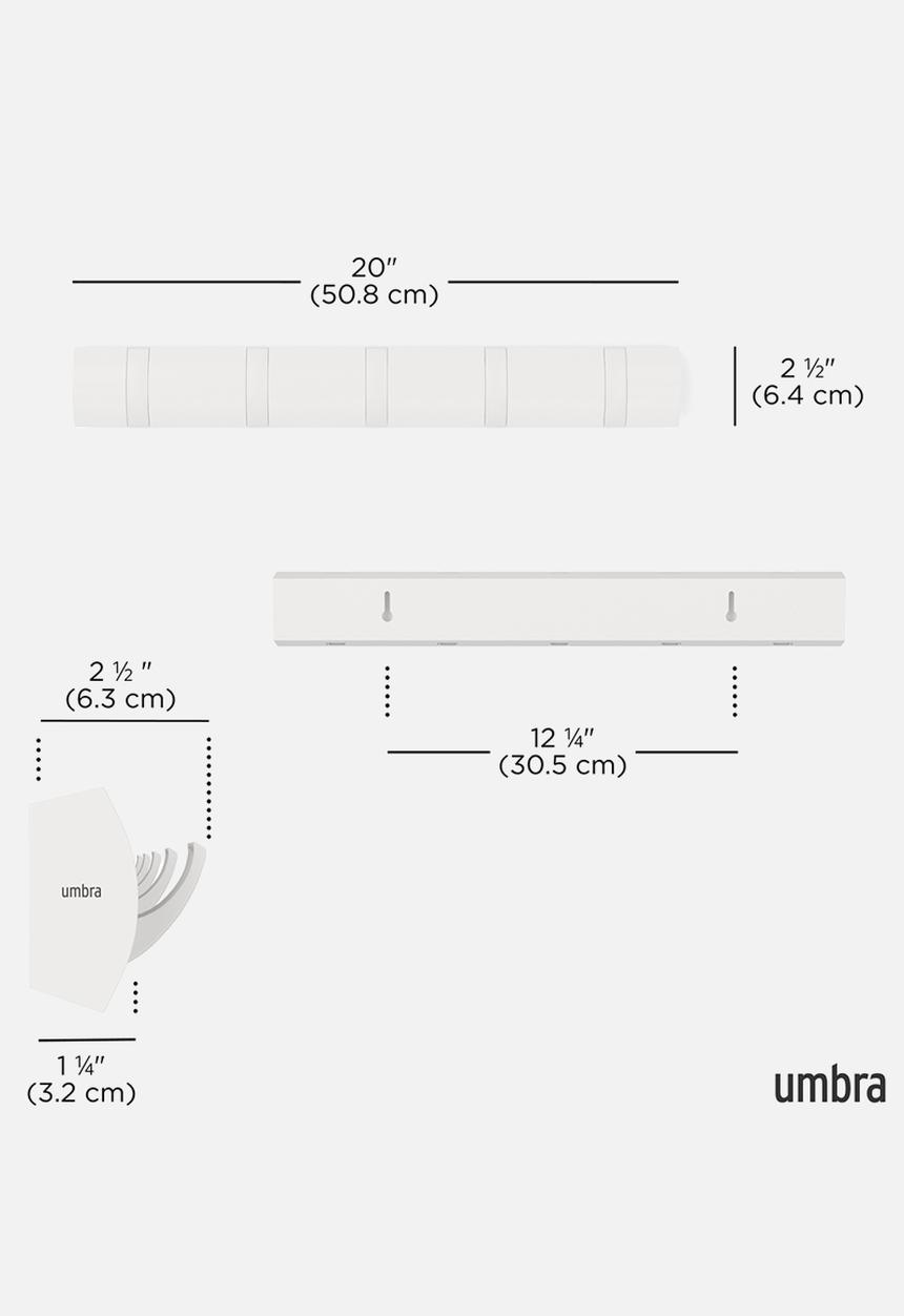 Umbra - Flip 5 Hook - White