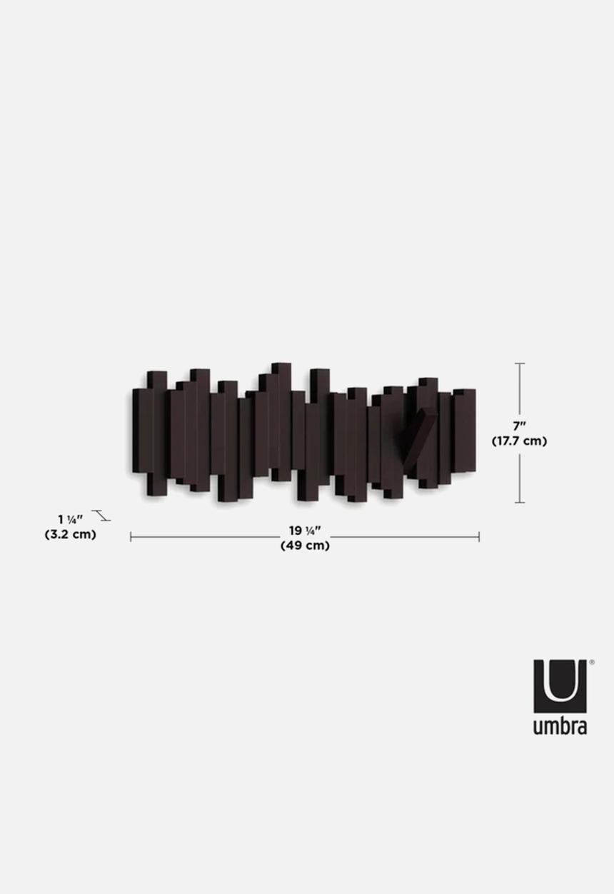 Umbra - Sticks Multi Hook 8 - Espresso