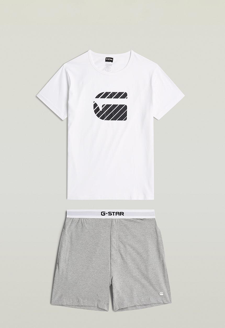 G-STAR - Tee s\s and Short set-White