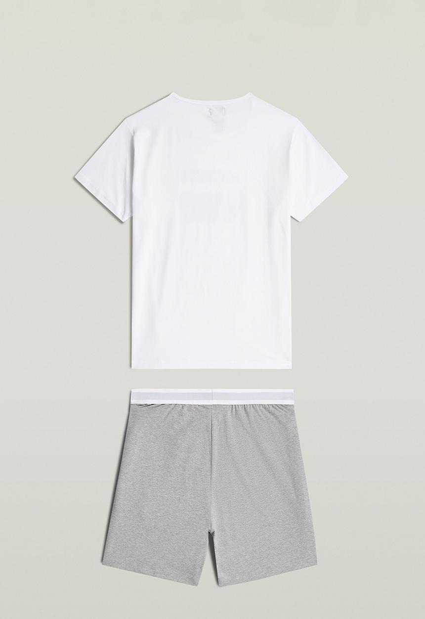 G-STAR - Tee s\s and Short set-White