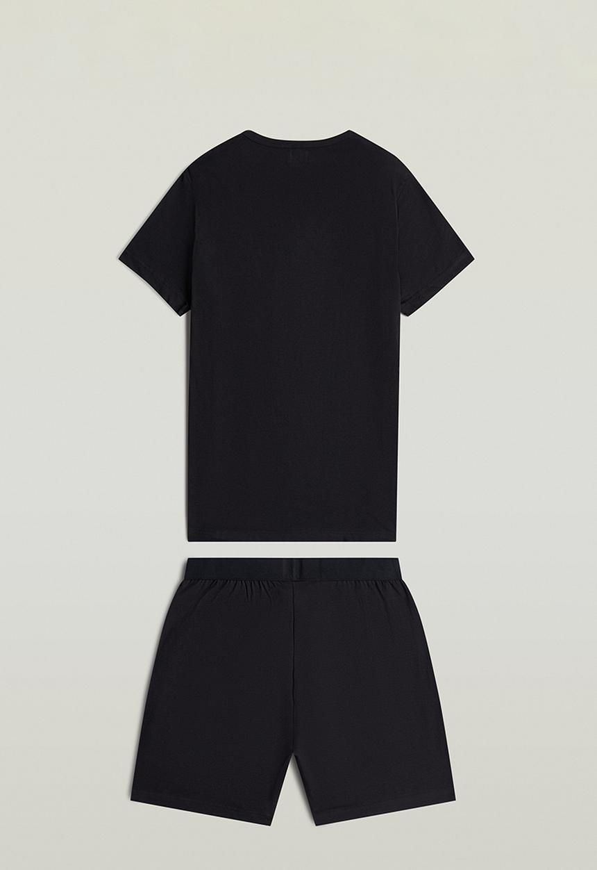 G-STAR - Tee s\s and Short set-Dk Black