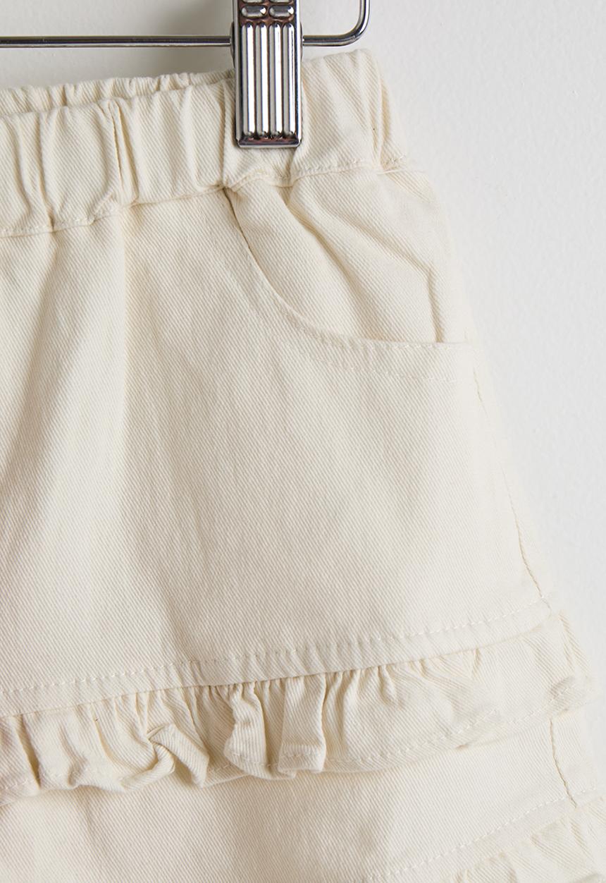 Pop Candy - Check halter neck top with ruffle shorts - red/white