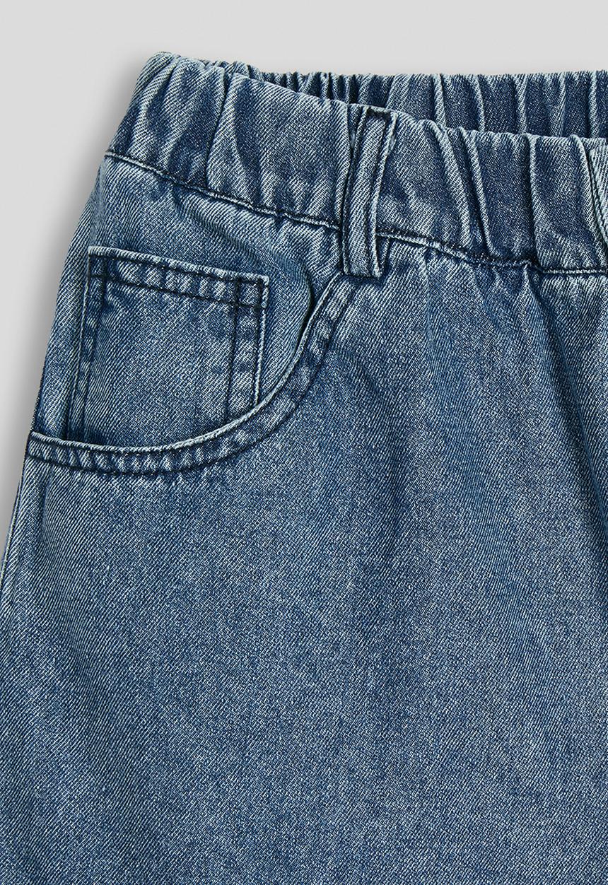 Pop Candy - Denim shorts with mock pockets - blue