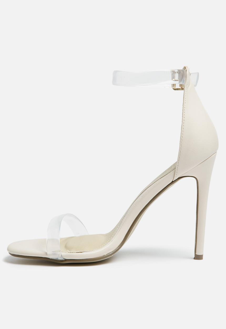 Missguided - Perspex ankle strap heel