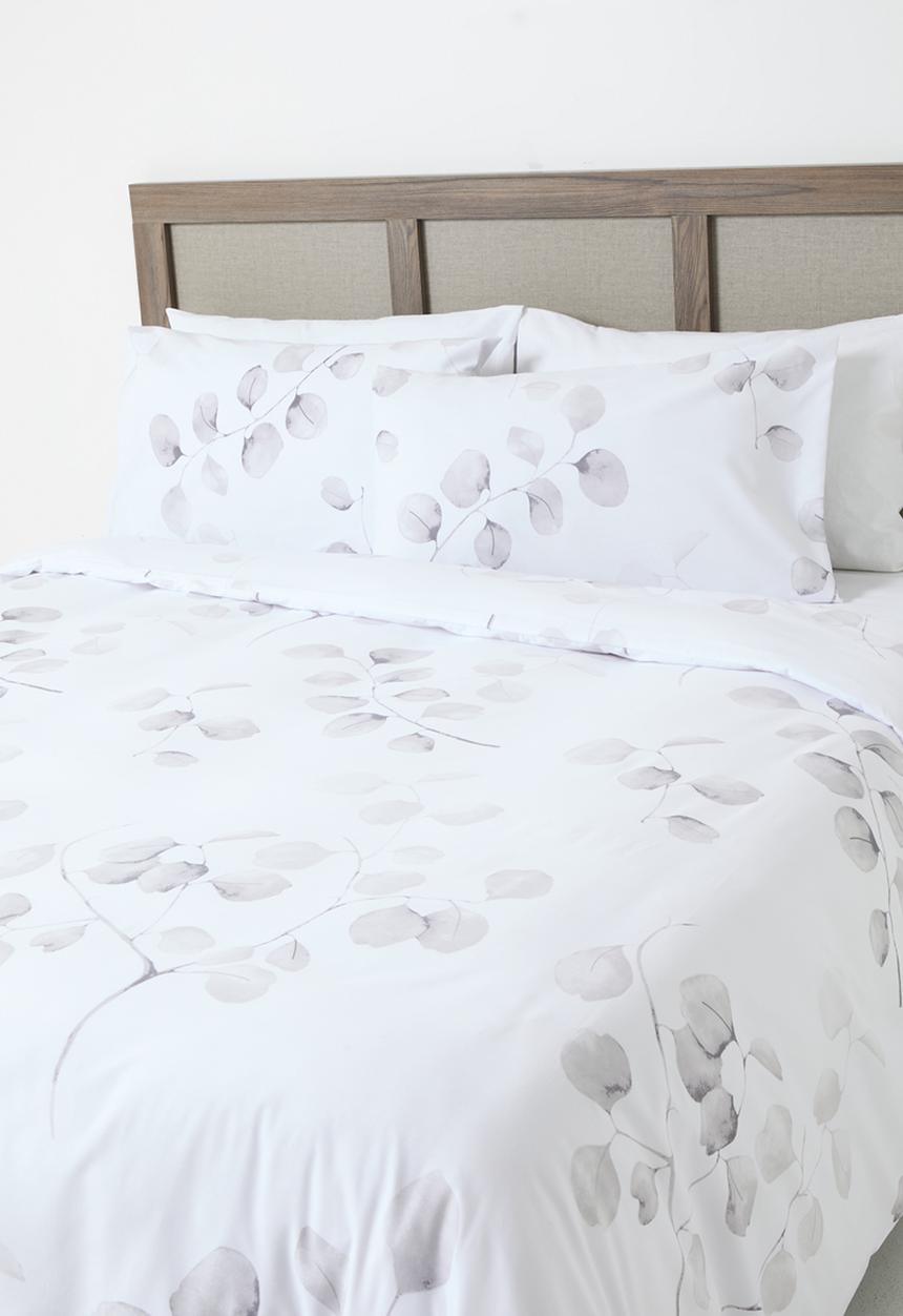 Horrockses - Mono Leaf Duvet Cover Set