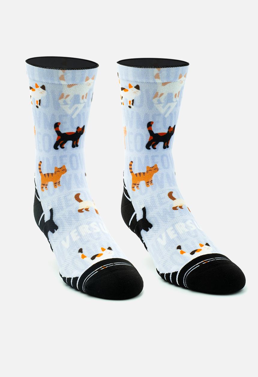 Versus - Cats 2.0 Active Crew Socks - blue