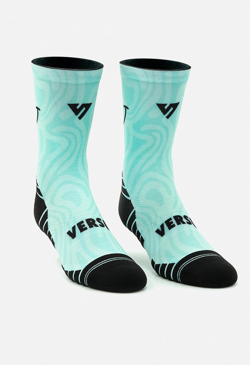 Versus - Bubblegum Smile Active Crew Socks - green