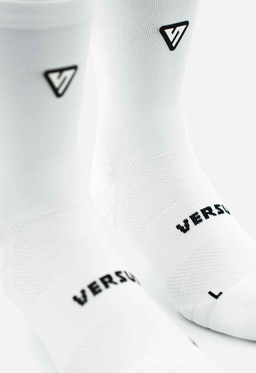 Versus - Classic Active Crew Tab Socks - White