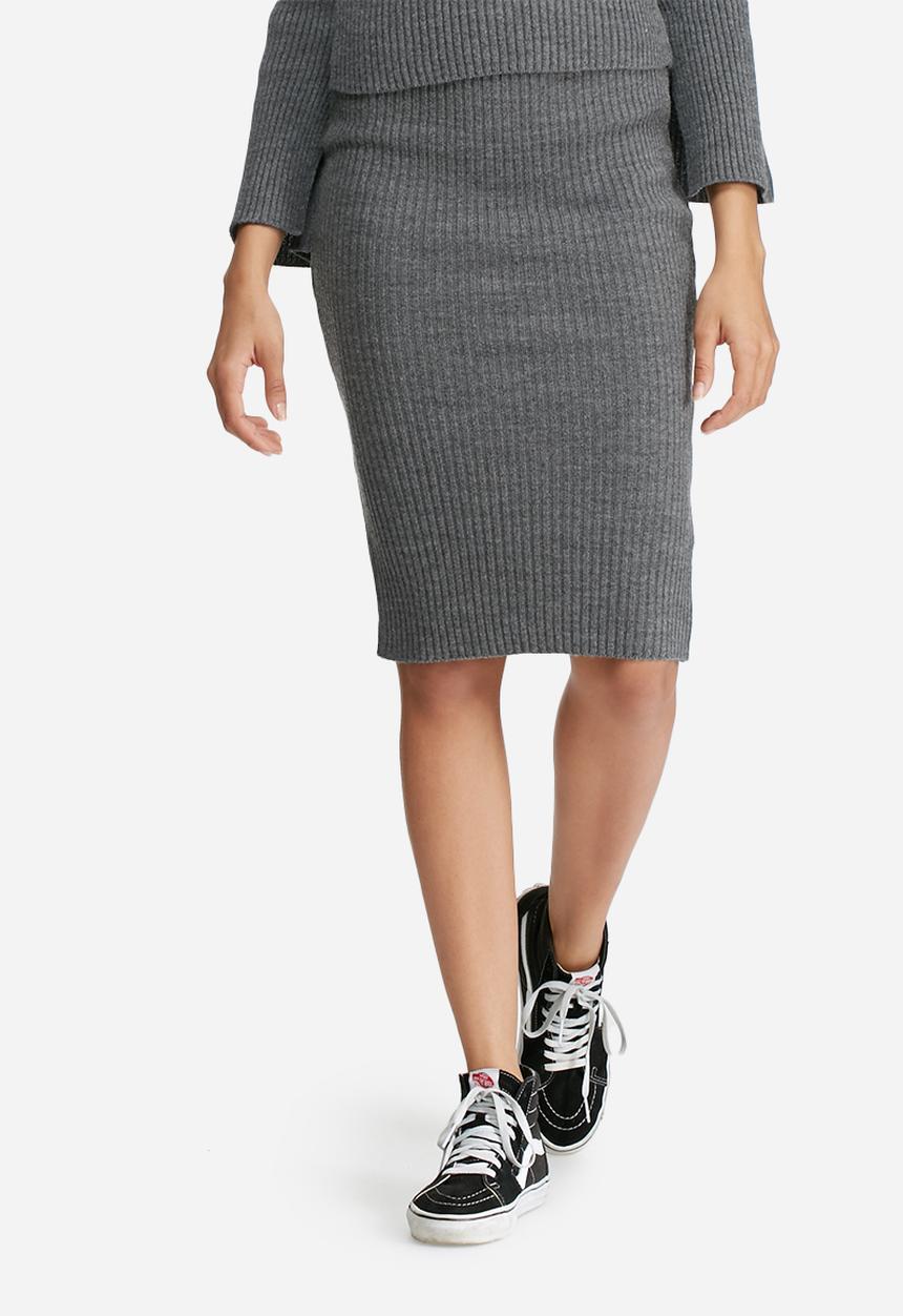 dailyfriday - Ribbed tube skirt