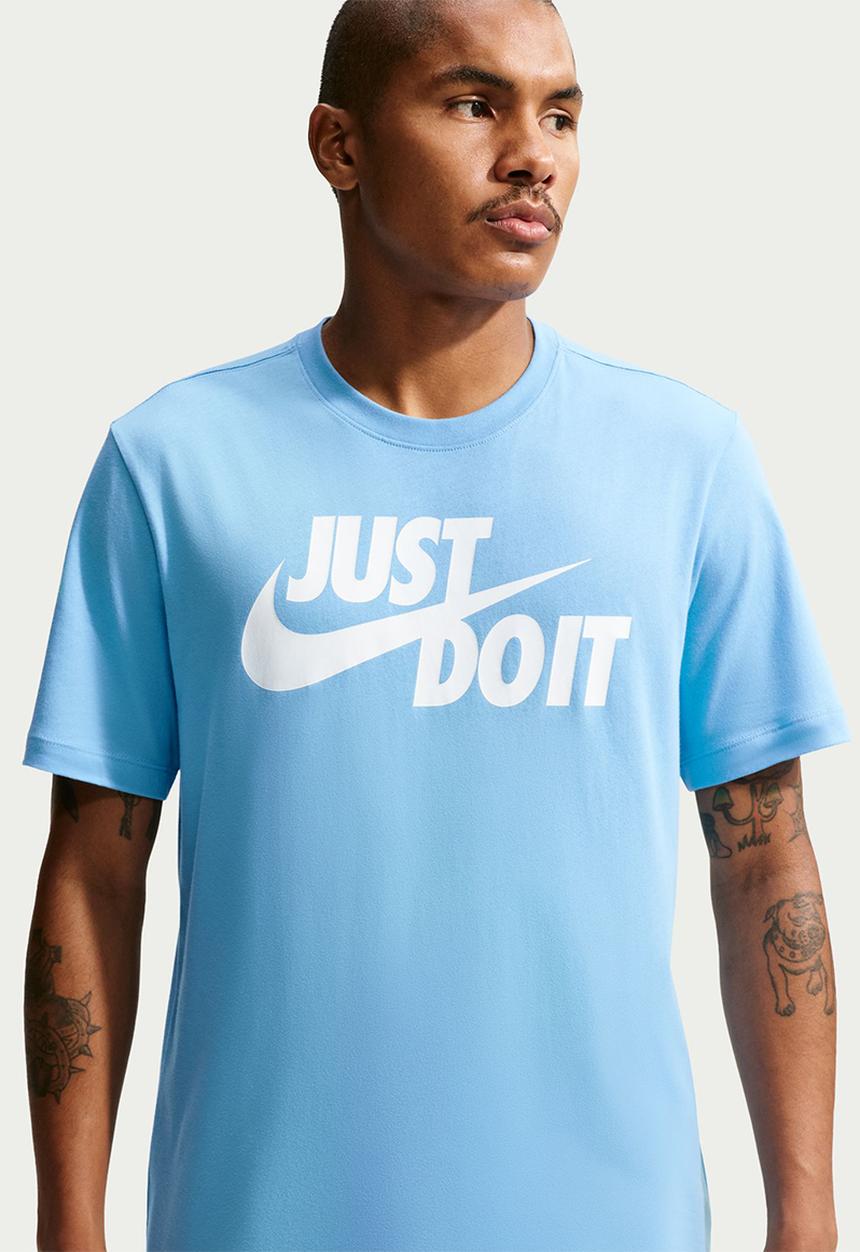 Nike -  Just Do It Tee - Football Blue