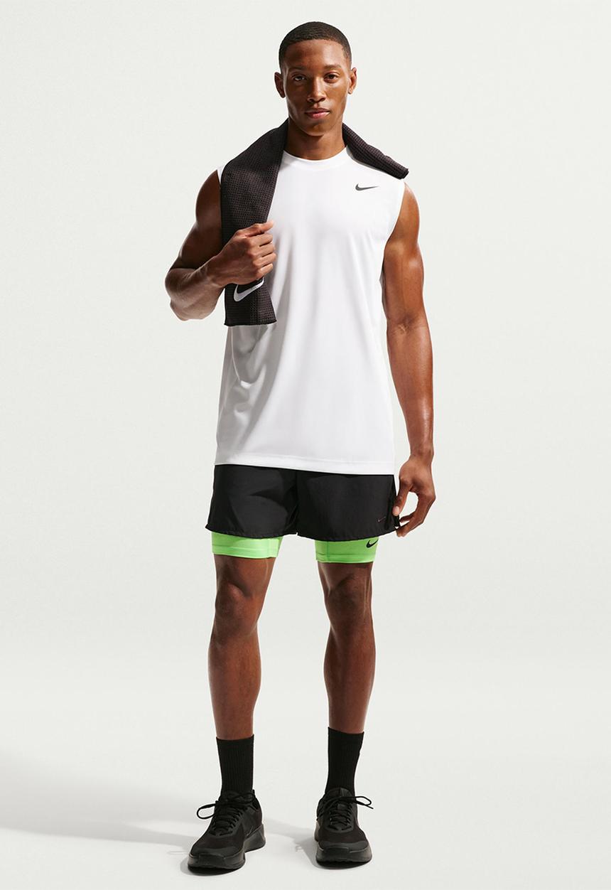 Nike - Dri-FIT Sleeveless Flex Training Top - White/Black