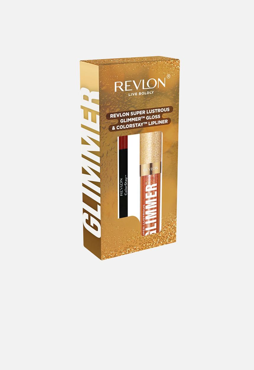 Revlon - Revlon Lip Kit - Glimmer Gloss Bronze Spark, ColorStay Lipliner Sienna Glimmer Gloss Bronze Spark, Lipliner Sienna