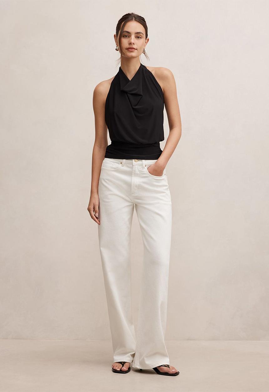Forever New - Nicki mid-rise straight jeans in off white