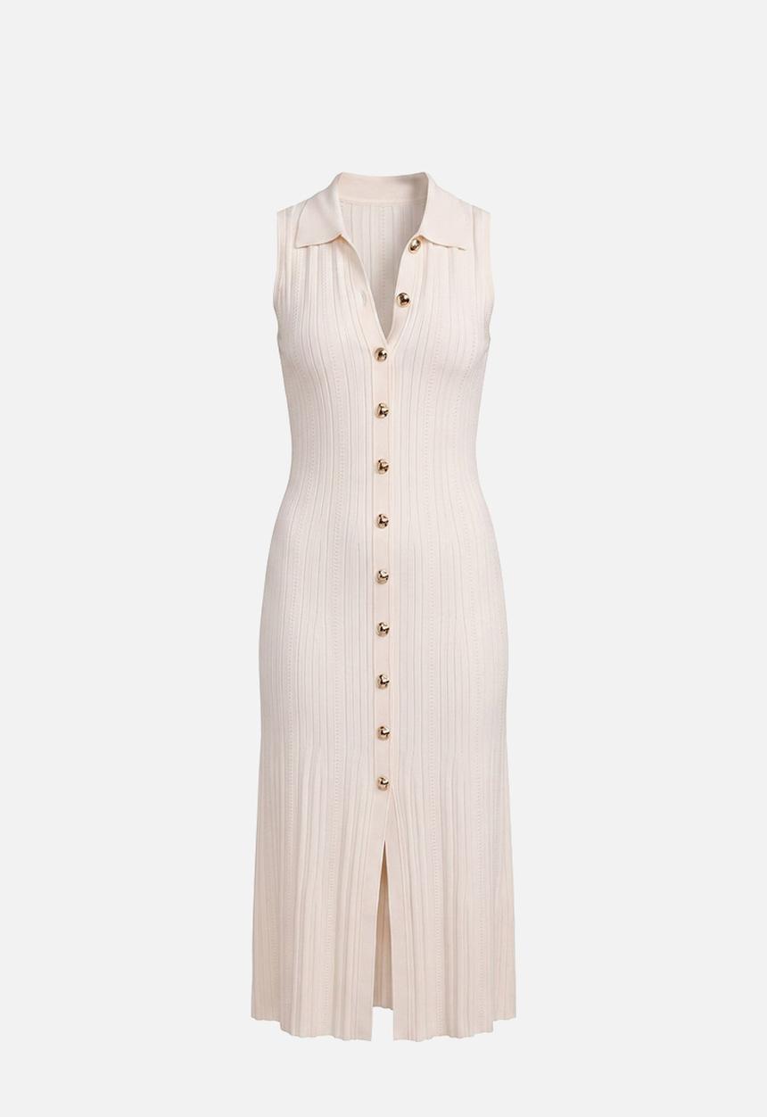 Forever New - Melanie knit midi dress in cream