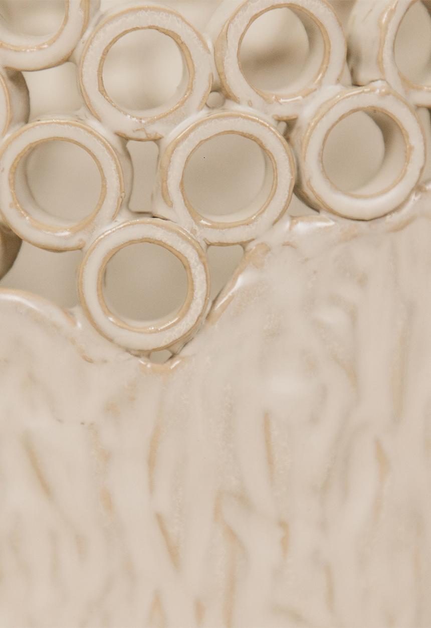 Noha - Cypra large Vase - Cream