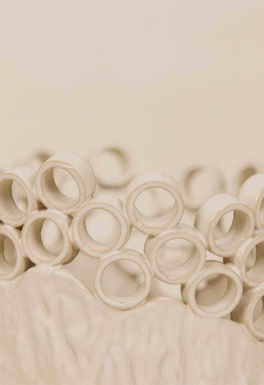 Noha - Cypra Medium Vase - Cream