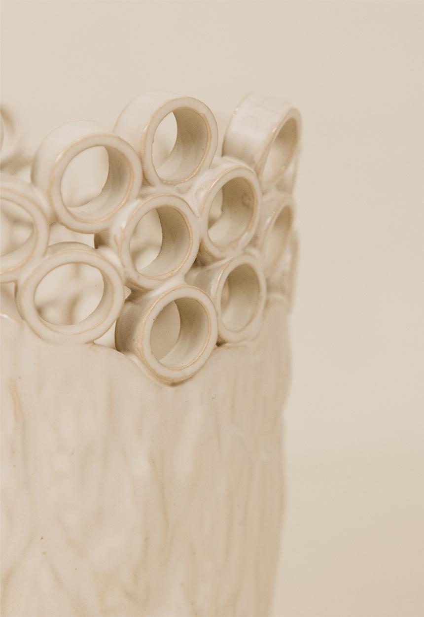Noha - Cypra Medium Vase - Cream
