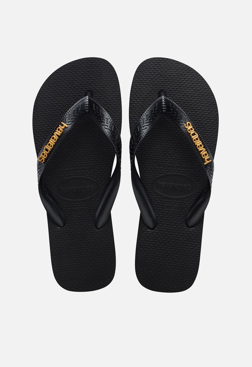 Havaianas - Top logo metallic black/black