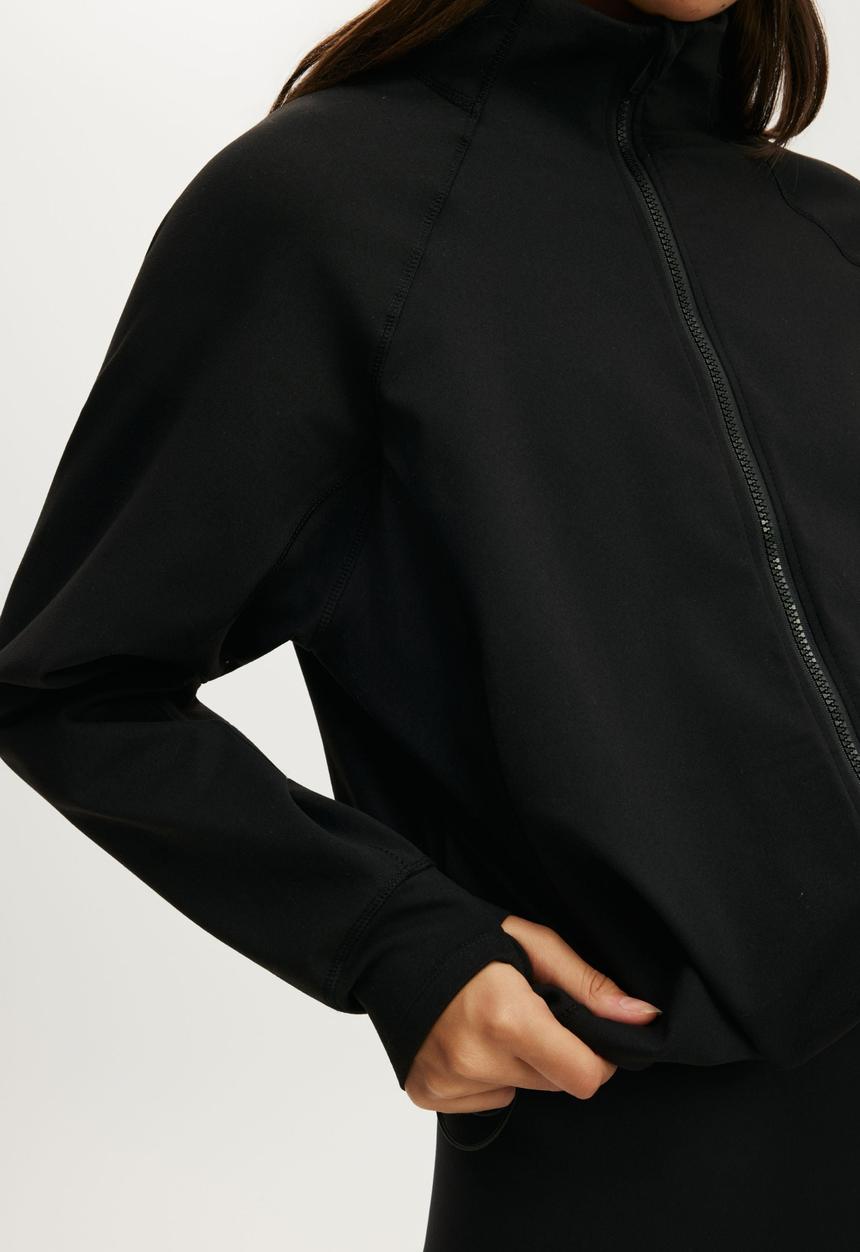 Cotton On - Active Oversized Track Jacket - Black1