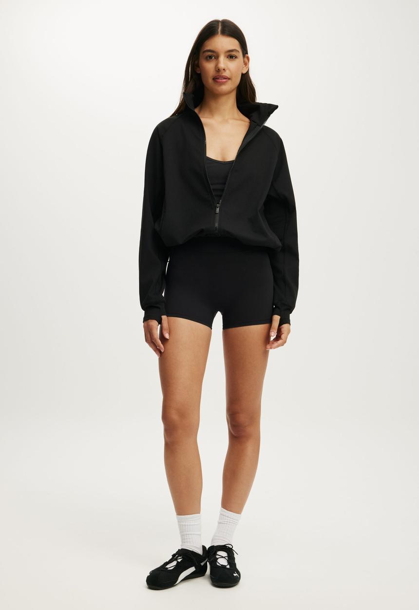Cotton On - Active Oversized Track Jacket - Black1