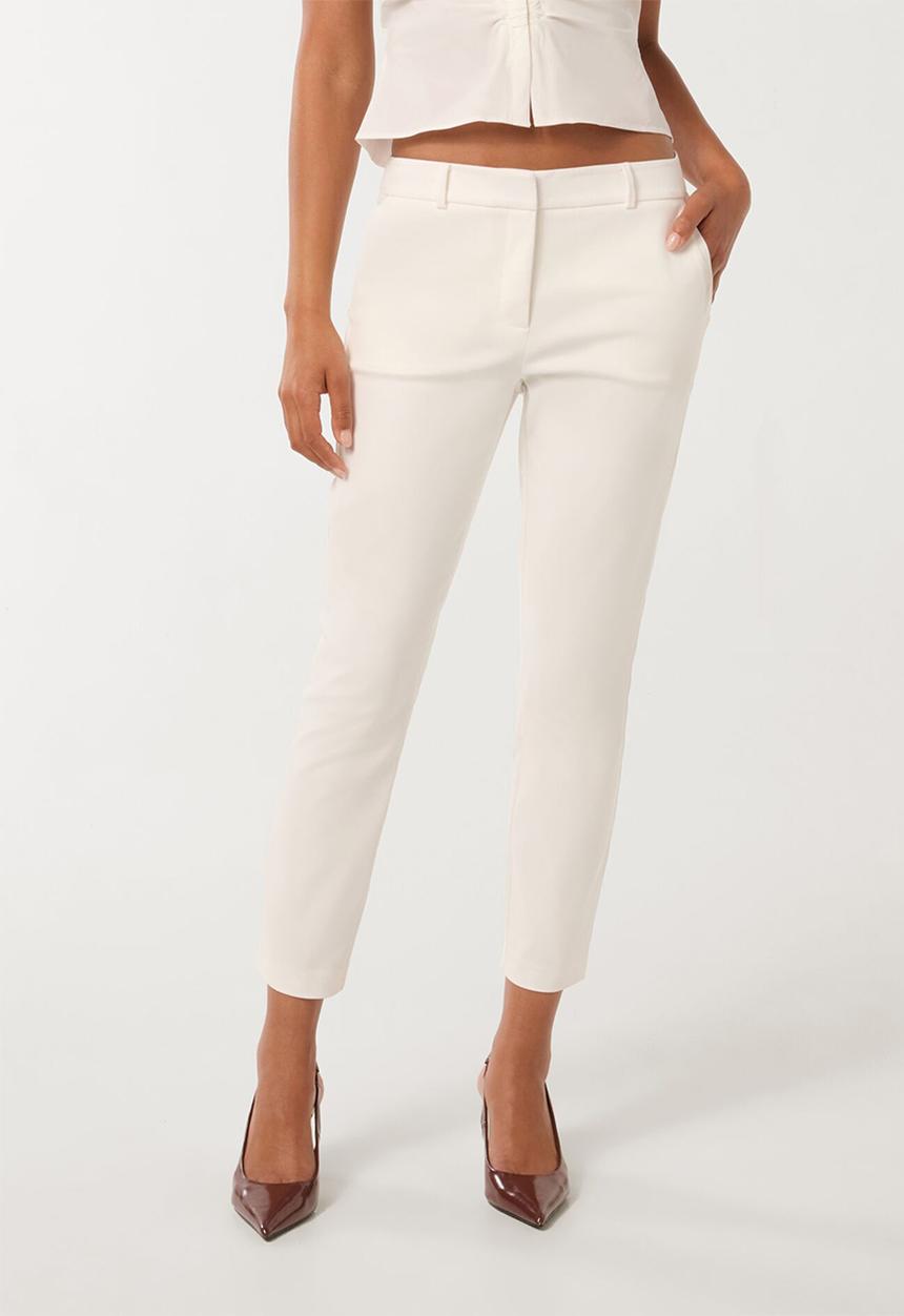 Forever New - Grace 7/8th slim pants in porcelain suit