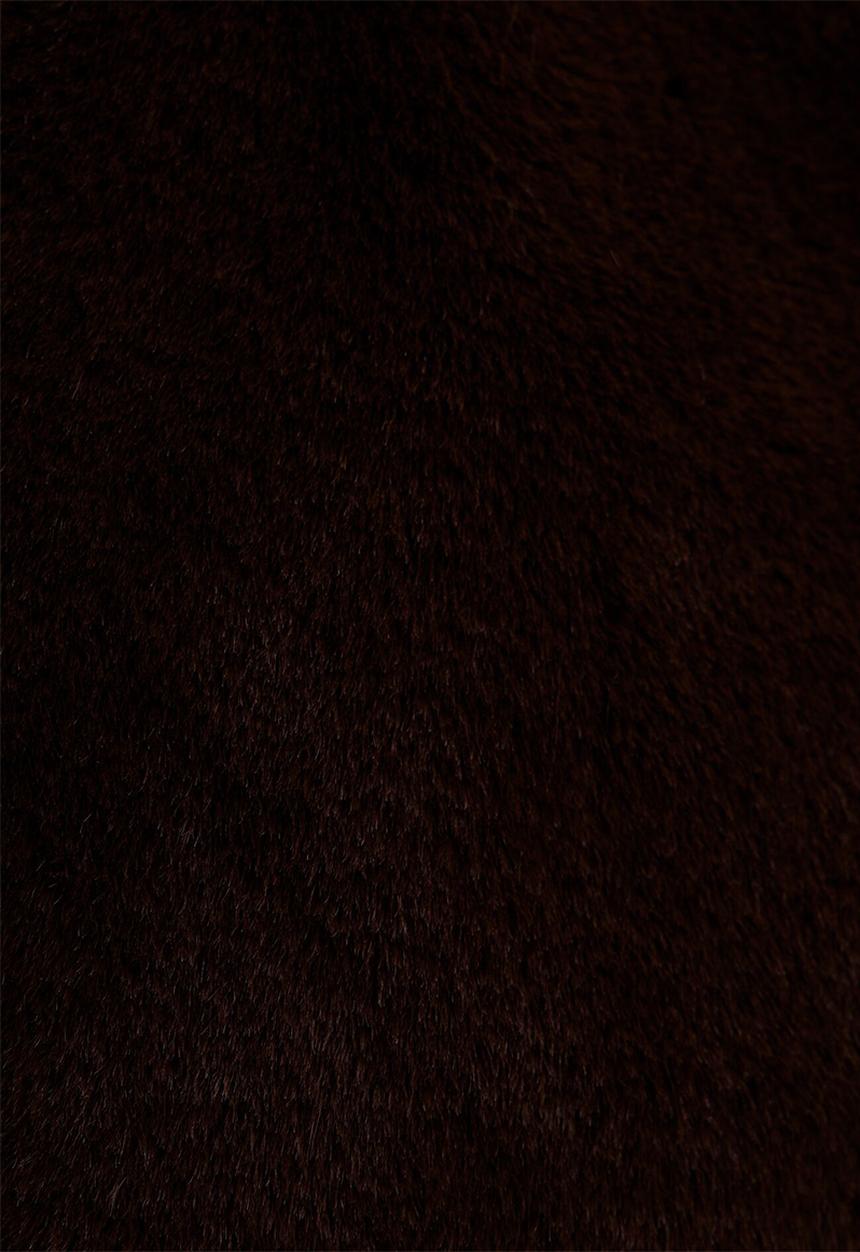 Forever New - Evelyn faux fur wrap in chocolate