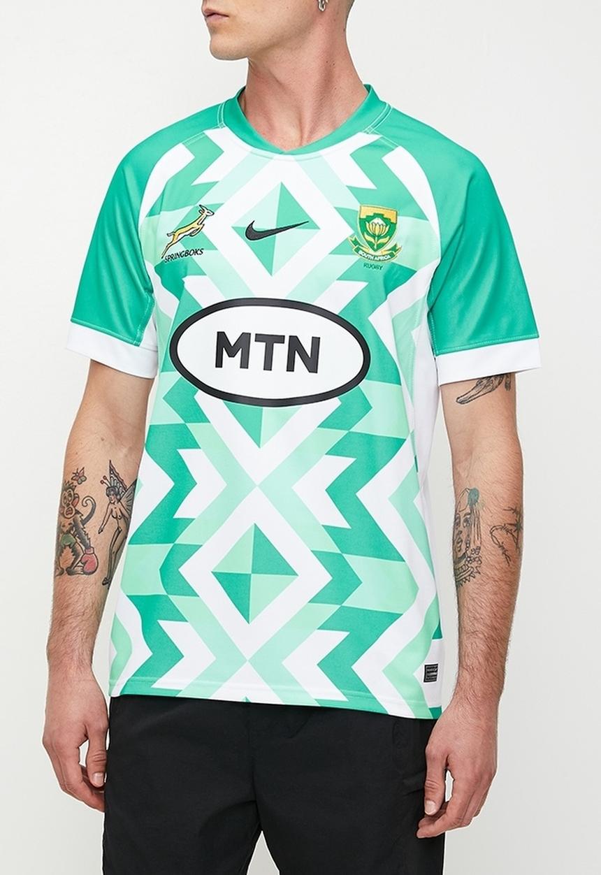 Nike - Springboks men's Stadium Fan Away Jersey -  white/hyper jade/black